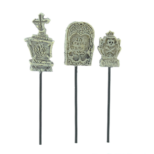 Halloween Mini Gravestone Pick Set