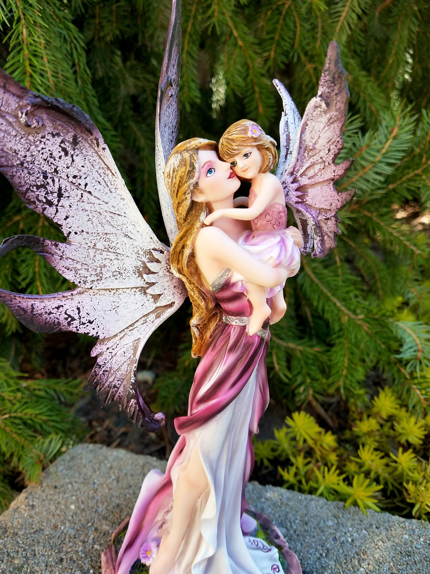 Fairy Mom and Baby Figurine