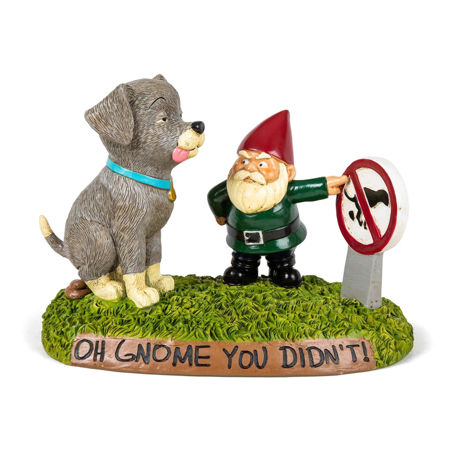 Pooping Dog Garden Gnome