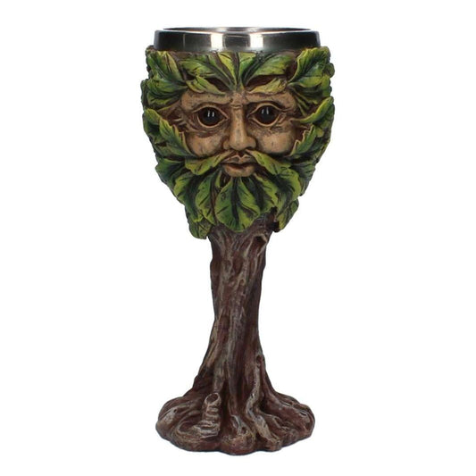 Green Man Wine Goblet