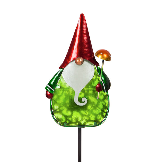 Gnome Secret Solar Garden Stake