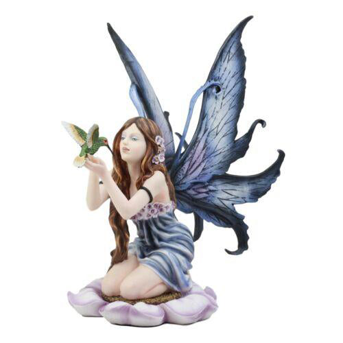 Spring Fairy with Hummingbird Figurine