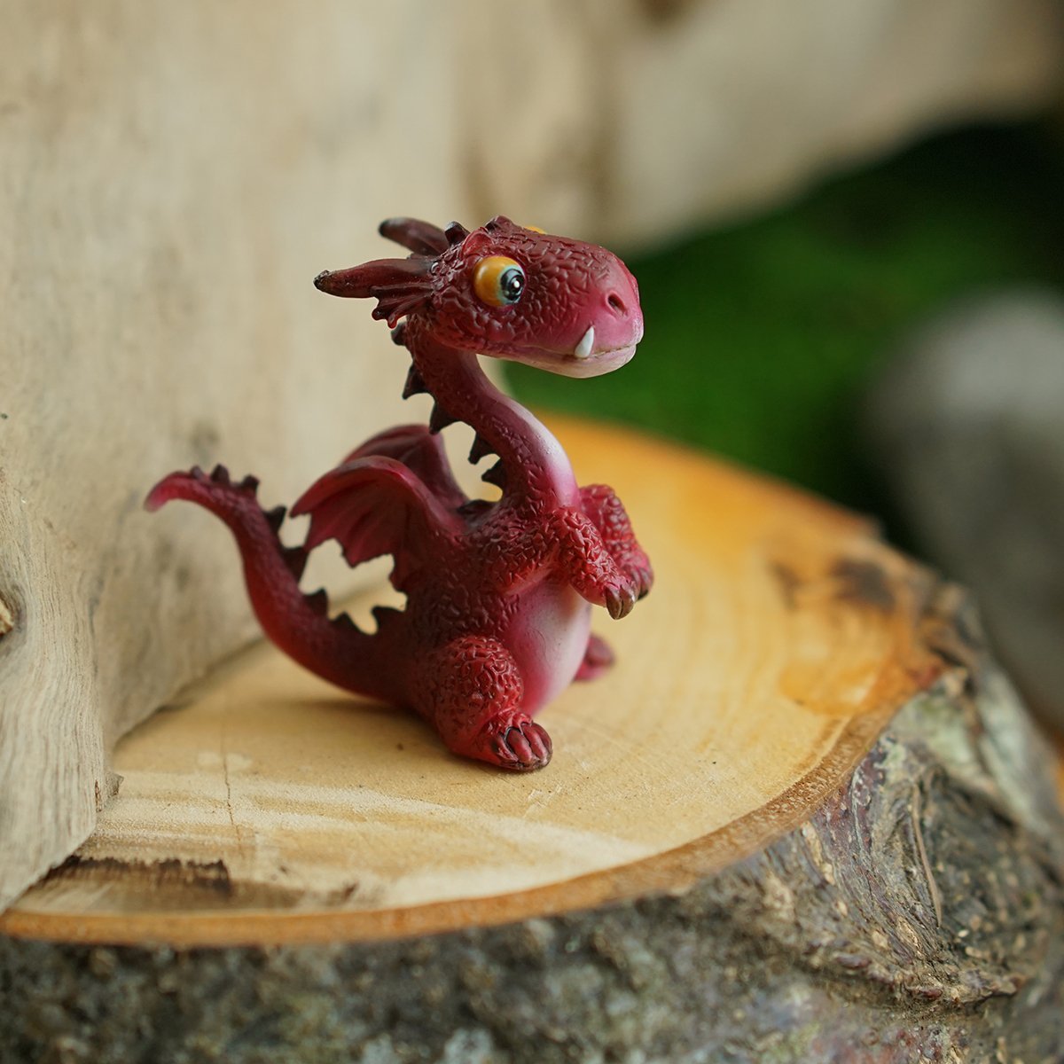 Mini Dragon Smiling (Red)