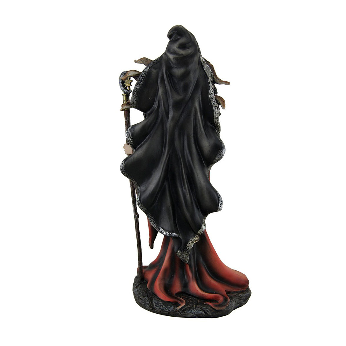 Red Witch with Crystal Ball Figurine