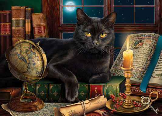Black Cat by Candlelight Puzzle