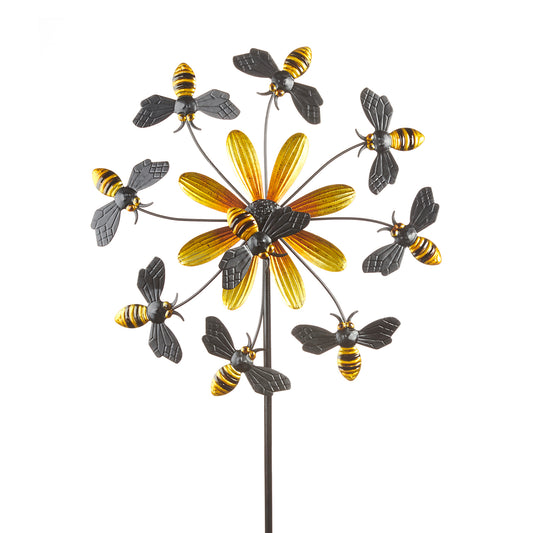 Bumblebee Windspinner  Garden Stake