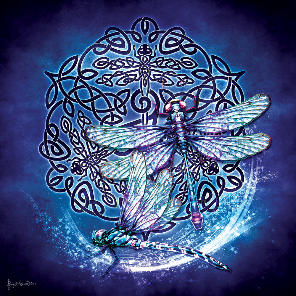 Celtic Dragonfly Jigsaw Puzzle - 1000 pc