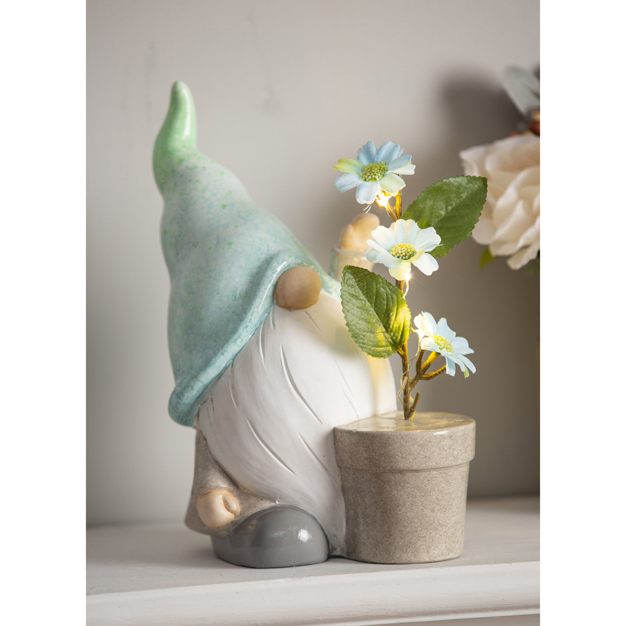 LED Spring Terracotta Gnome