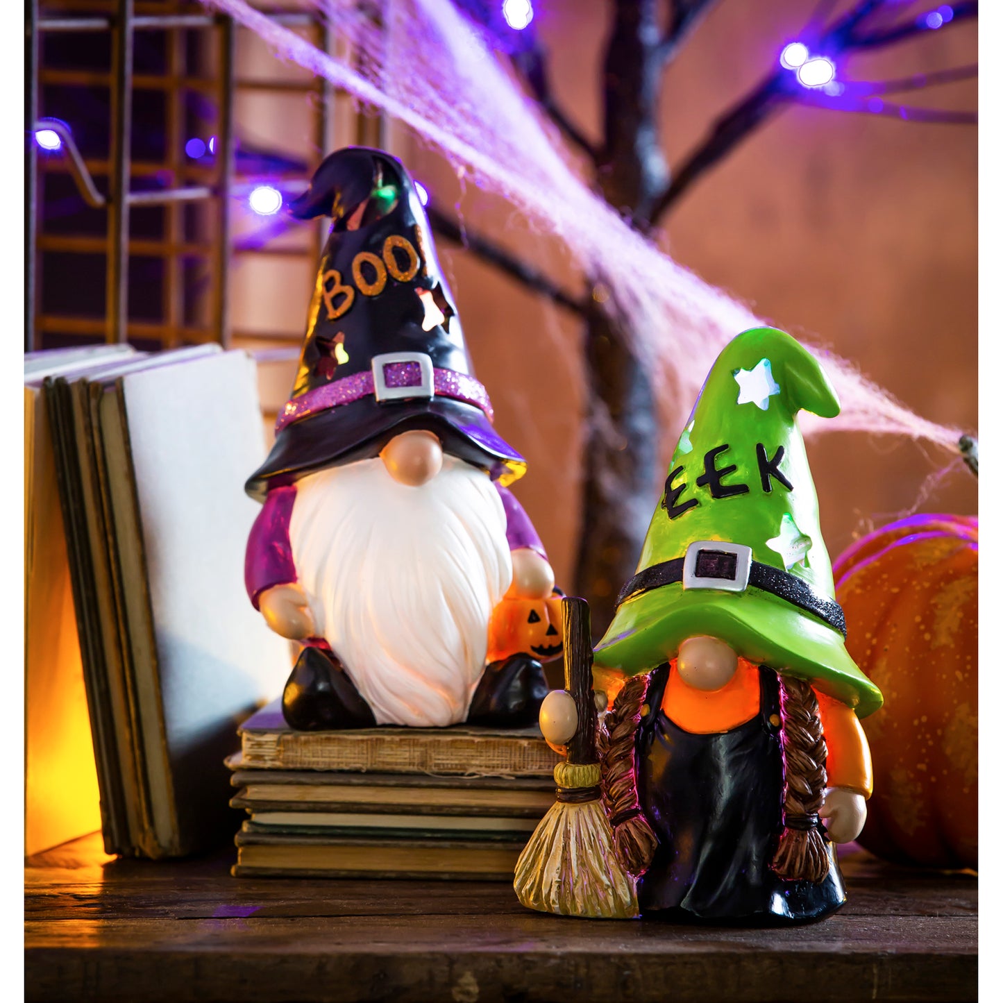 LED Halloween BOO Gnome Tabletop Décor