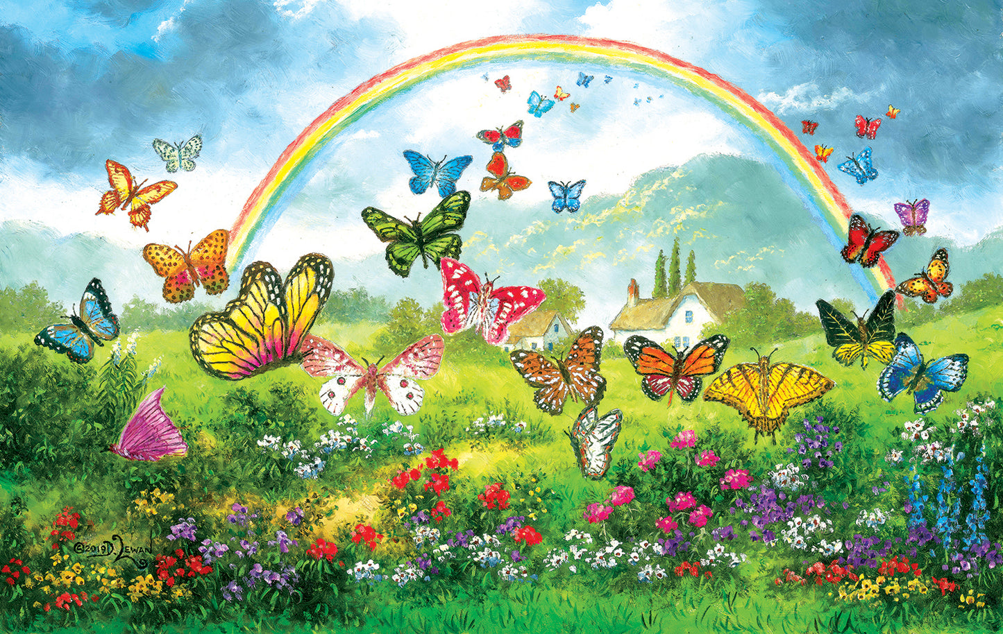 Butterfly Holiday Jigsaw Puzzle - 550 pc