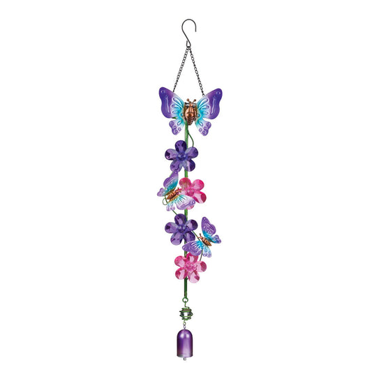 Butterfly Daisy Solar Garden Chime