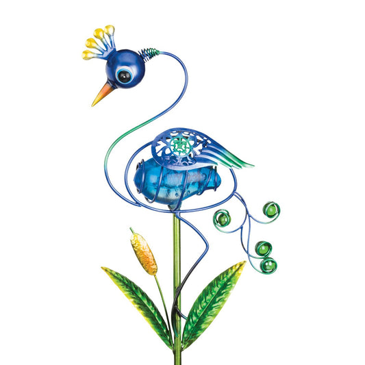 Peacock Solar Garden Stake