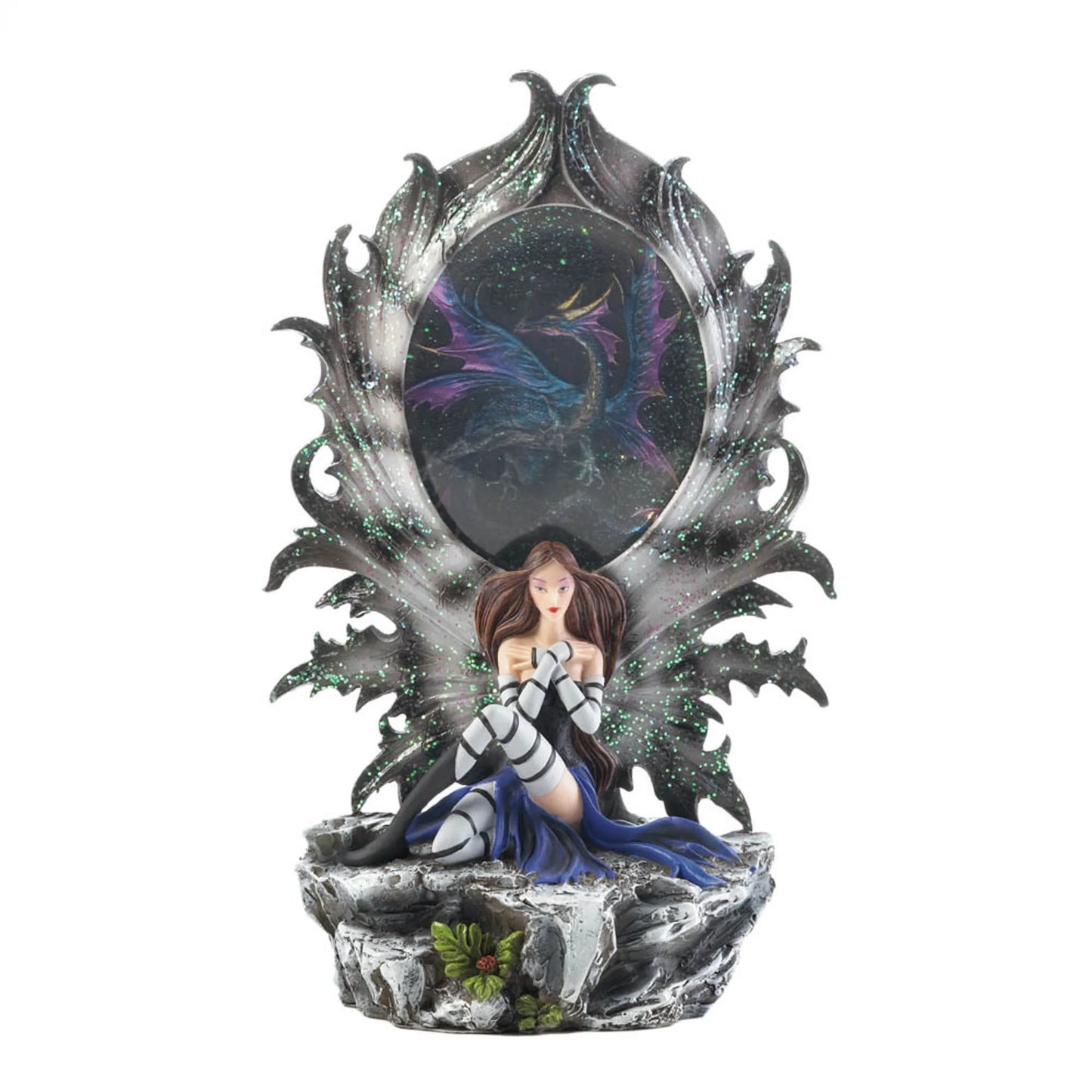 Fairy & Dragon Lighted Figurine