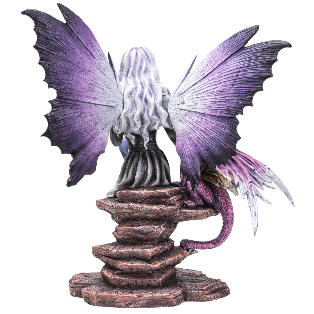 Butterfly Fairy with Gaurdian Dragon Figurine