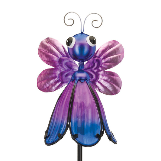 Butterfly Flower Solar Garden Stake