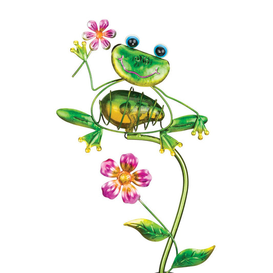 Frog Solar Garden Stake