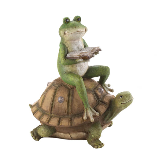 Frog & Turtle Solar Garden Décor