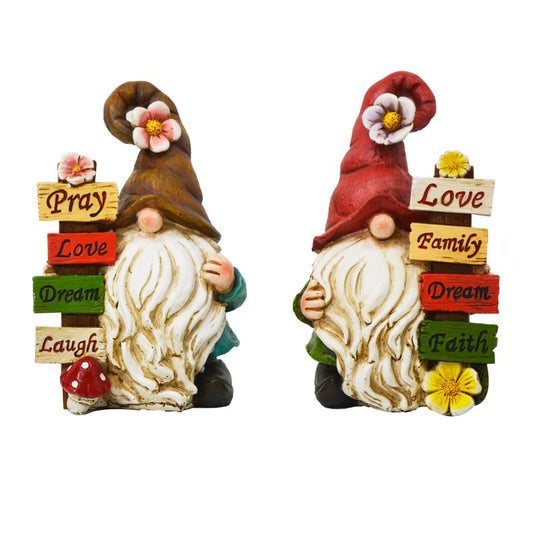Spring Sign Garden Gnome