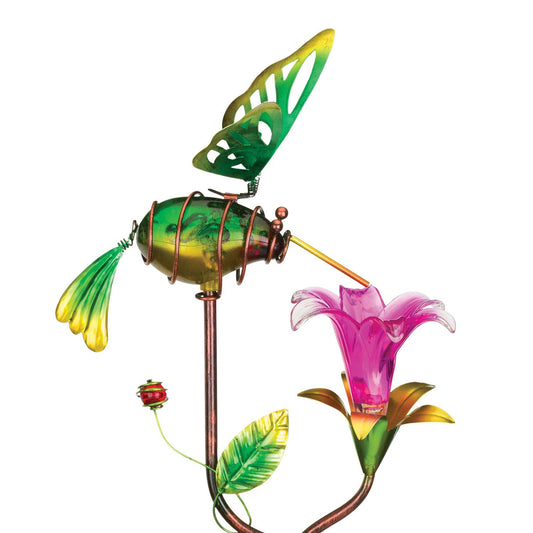 Hummingbird Solar Garden Stake