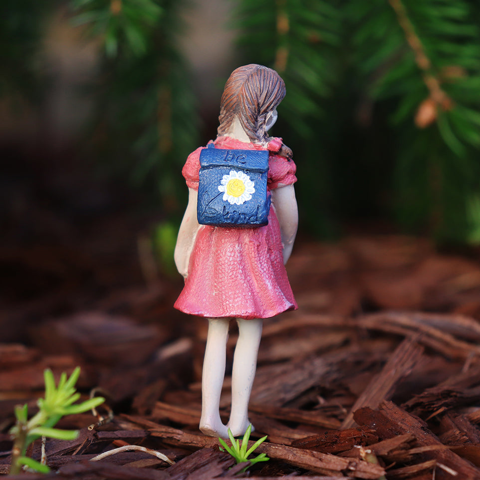 Abby Goes to School Fairy Garden Miniature