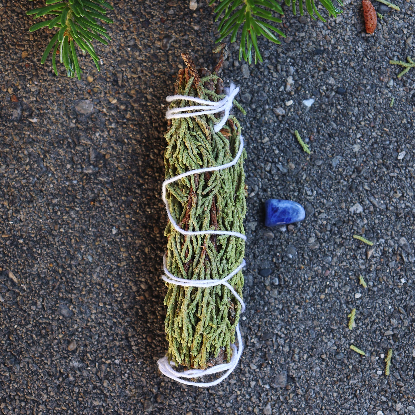 Juniper Sage Smudge with Sodalite