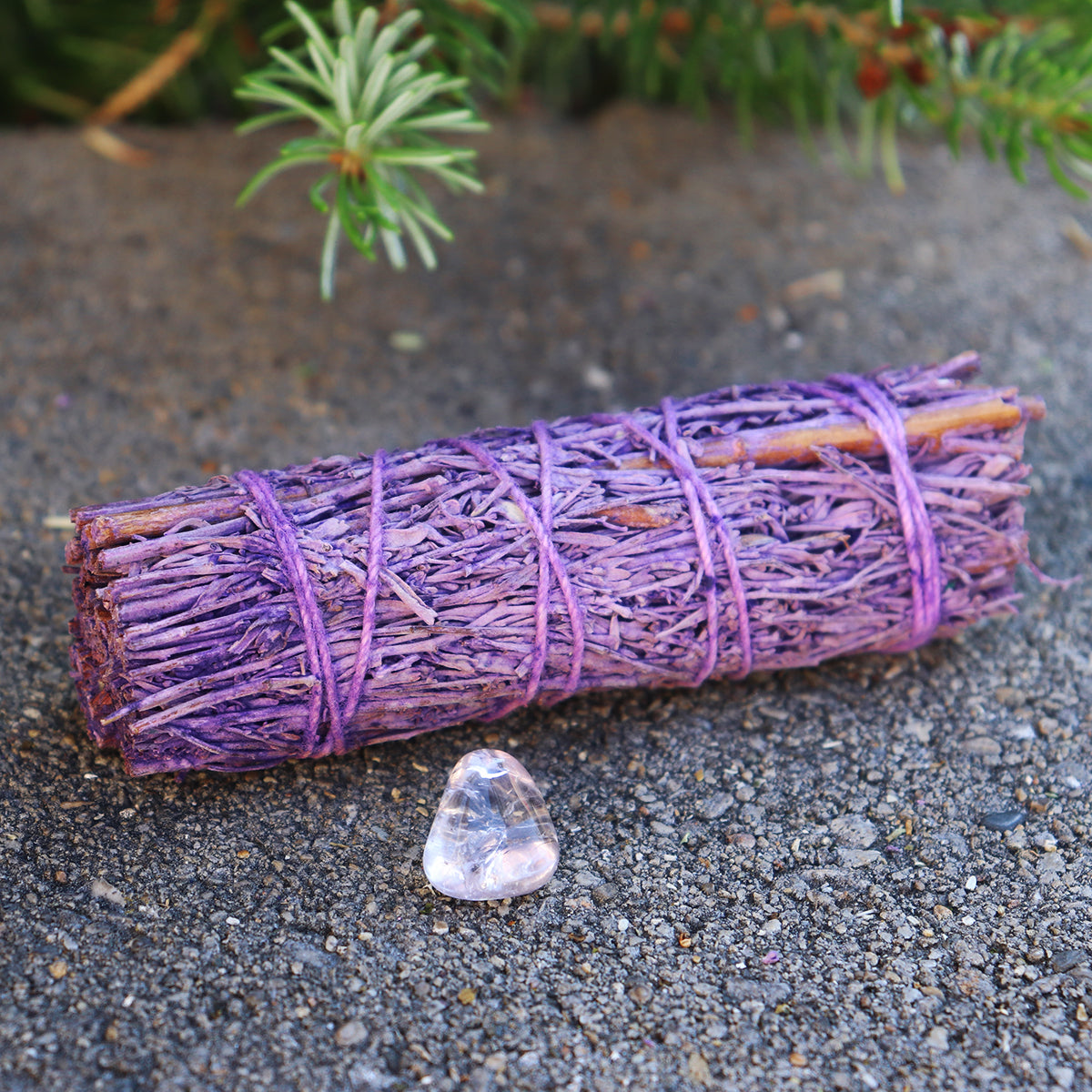 Lavender Sage Smudge with Amethyst