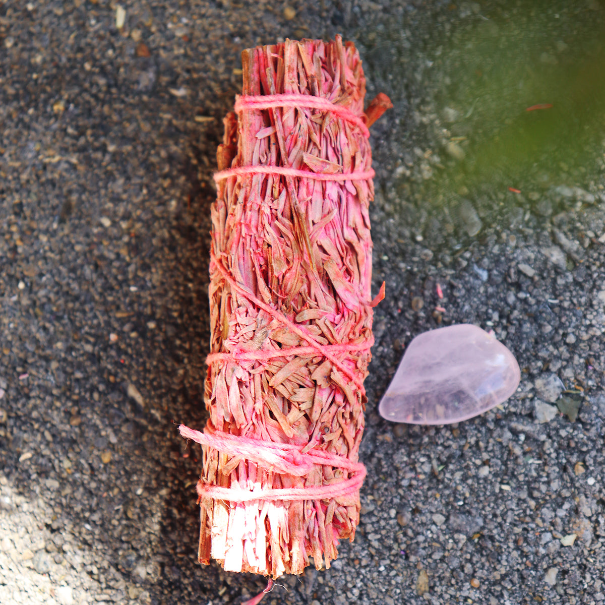 Rose Sage Smudge with Rose Quartz