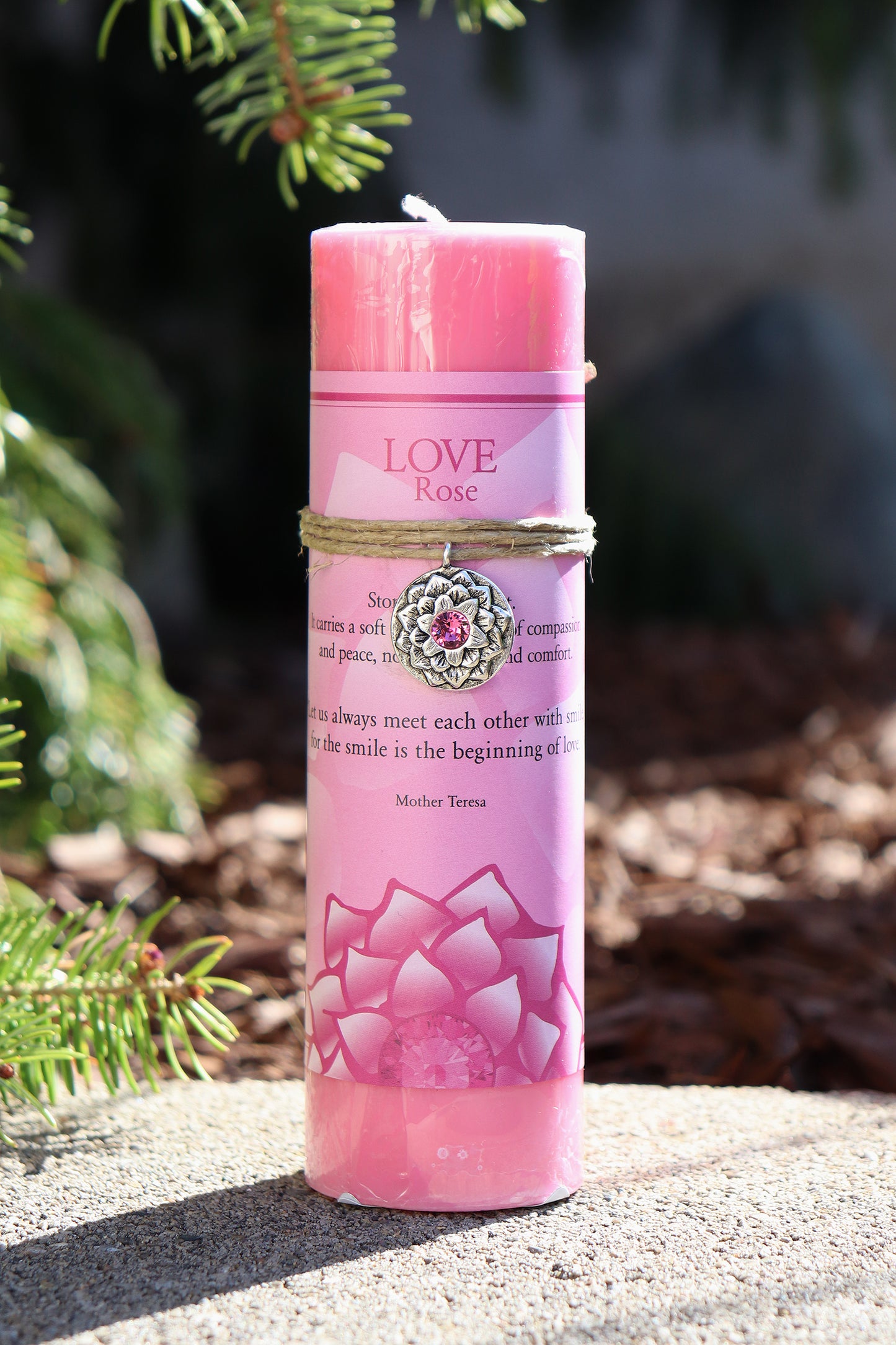 Love Rose Lotus Pendant Candle 
