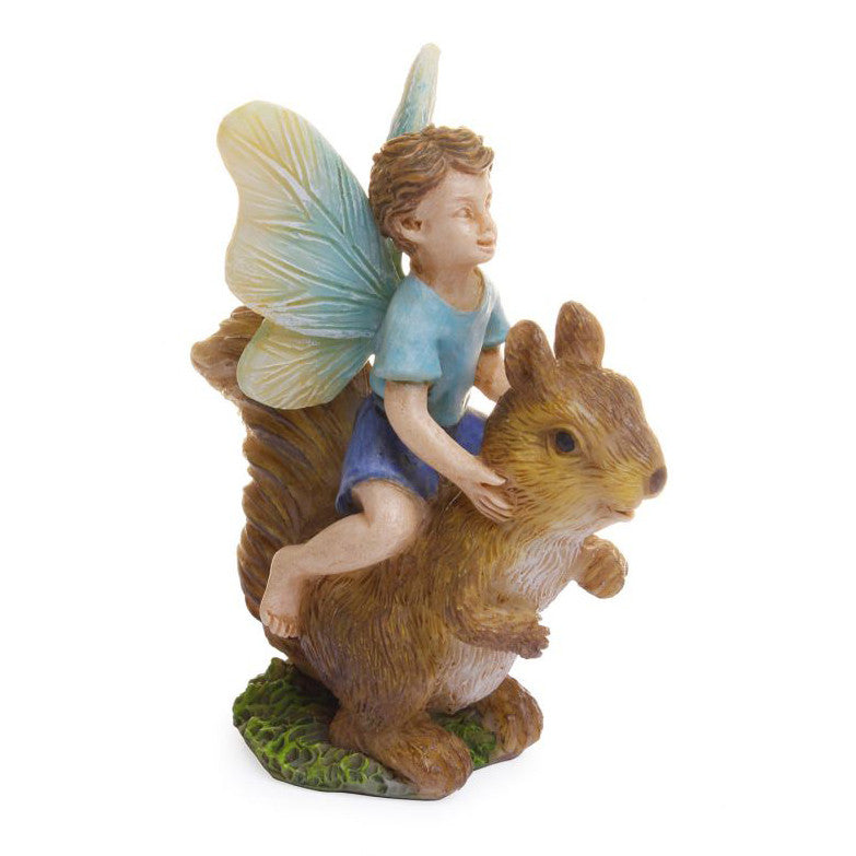 Fairy Boy Riding Squirrel