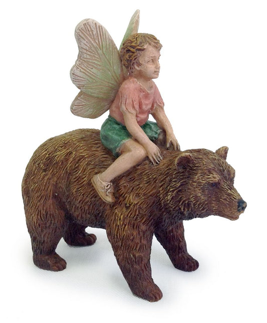 Fairy Boy Riding Bear