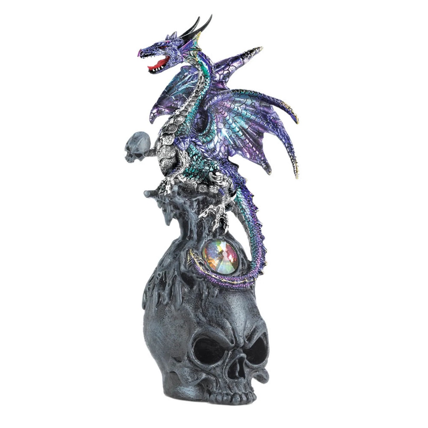 Mystical Dragon & Skull Figurine