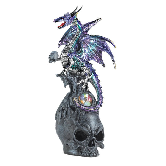 Mystical Dragon & Skull Figurine
