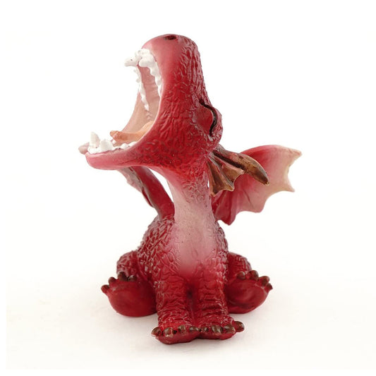 Mini Dragon Yawning (Red)