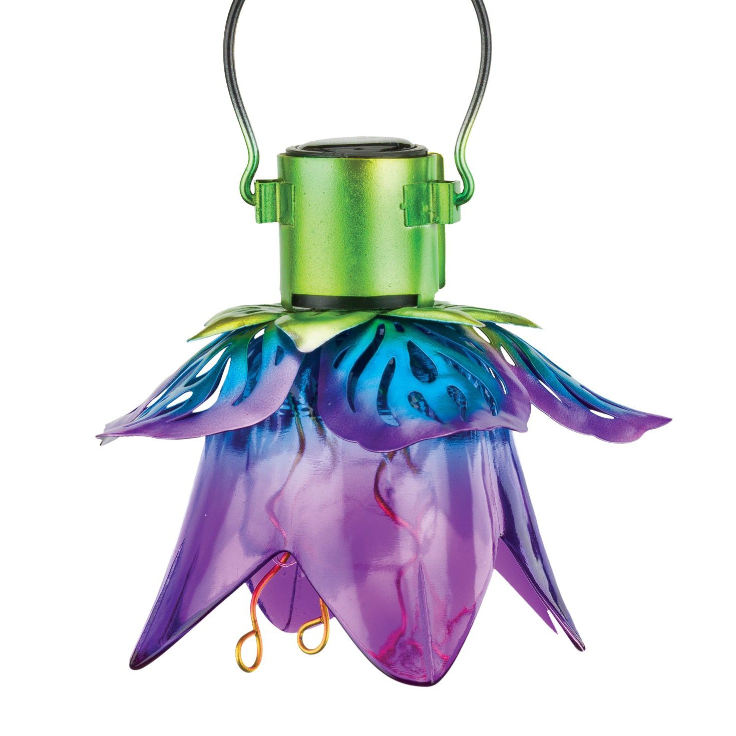 Mini Purple Flower Solar Garden Lantern