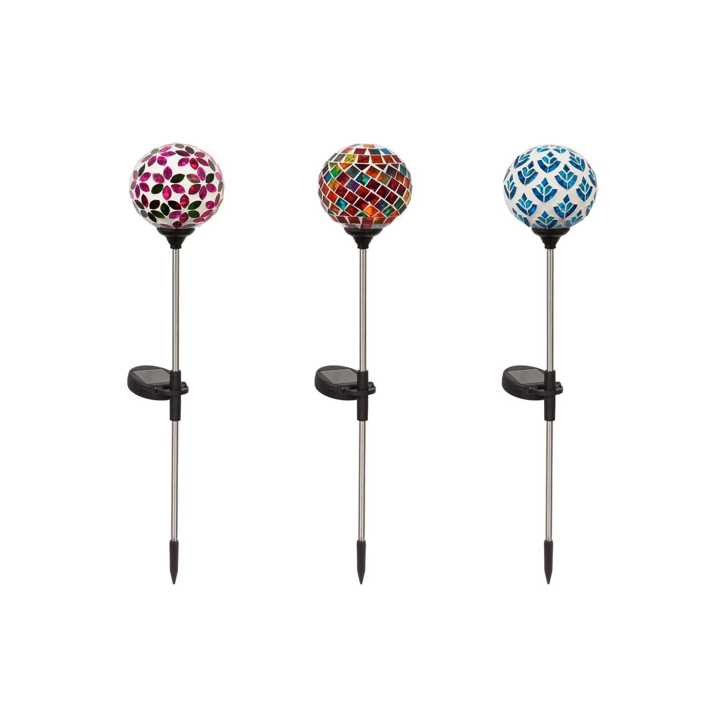 Mosaic Globe Solar Garden Stake