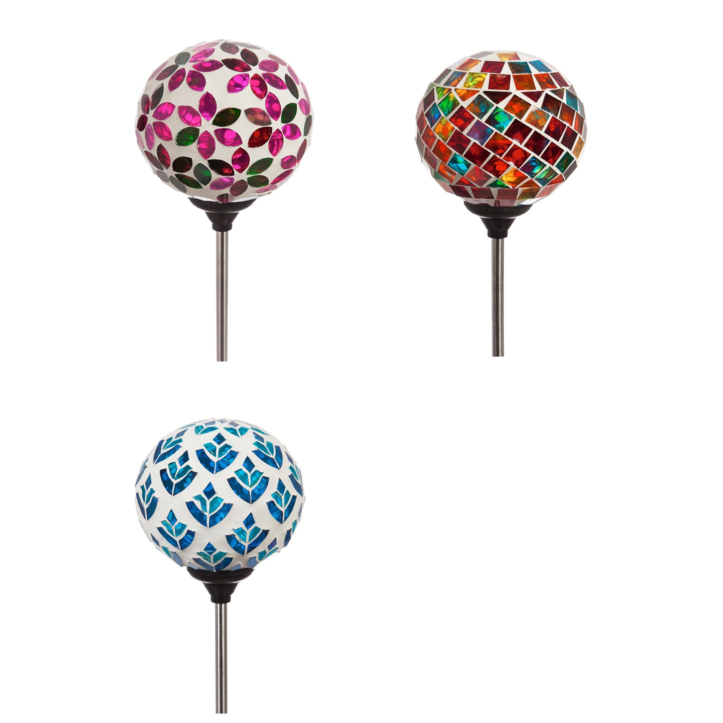 Mosaic Globe Solar Garden Stake