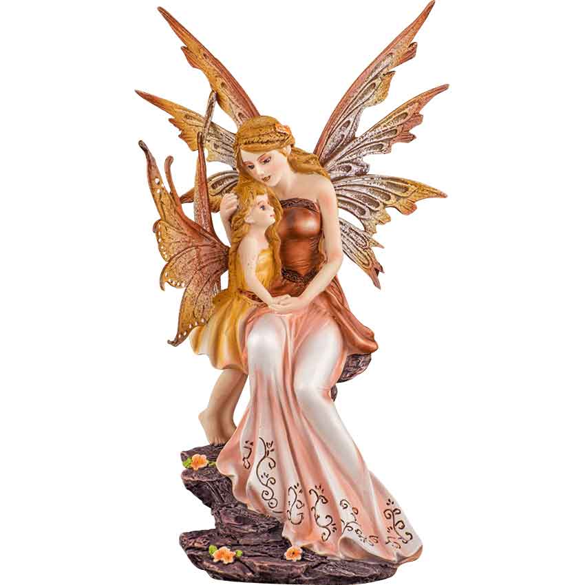 Mother and Child Fairy Figurine