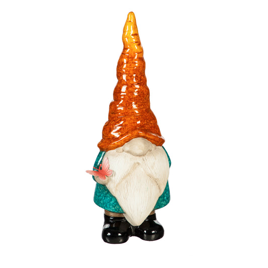 Terracotta Orange Hat Garden Gnome