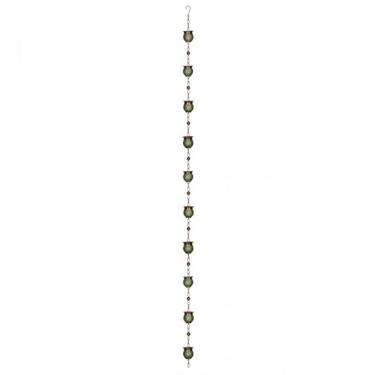 Patina Pot Rain Chain