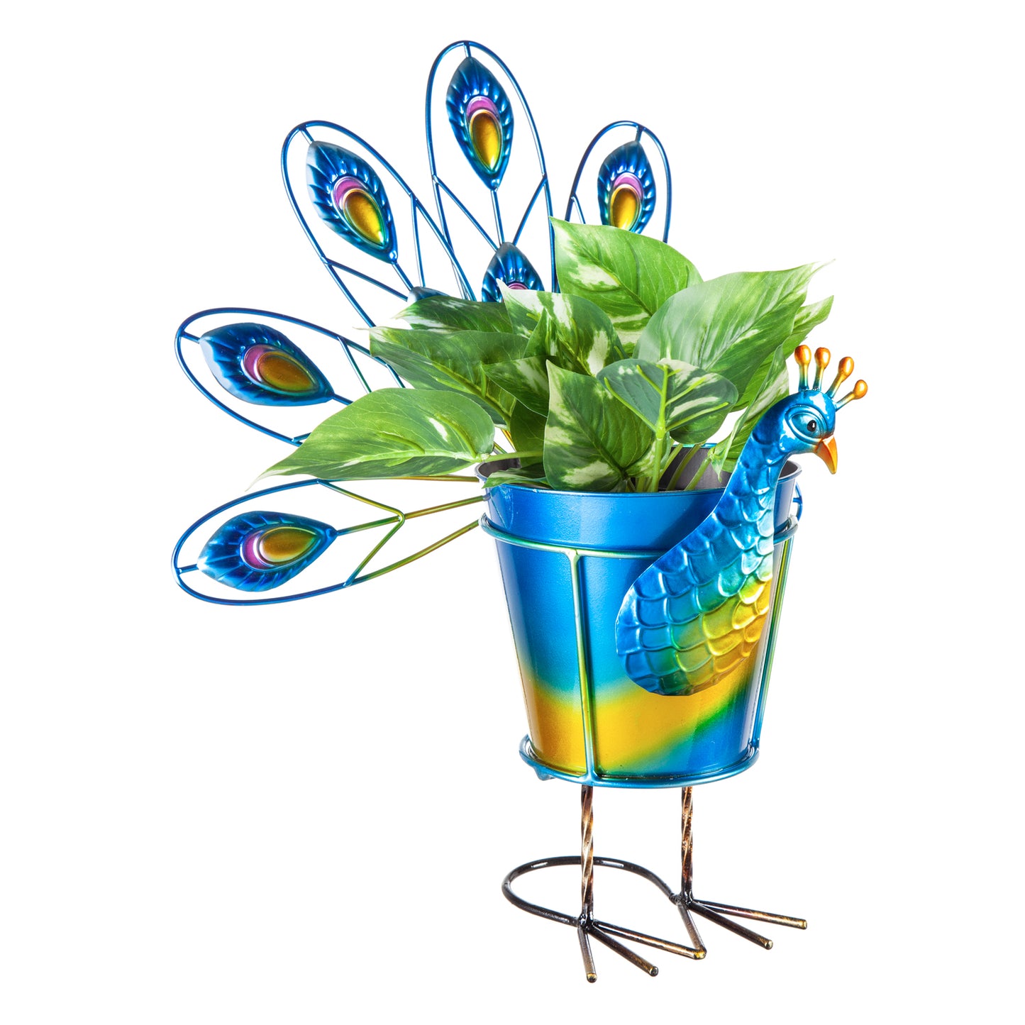 Peacock Plant Pot Holder