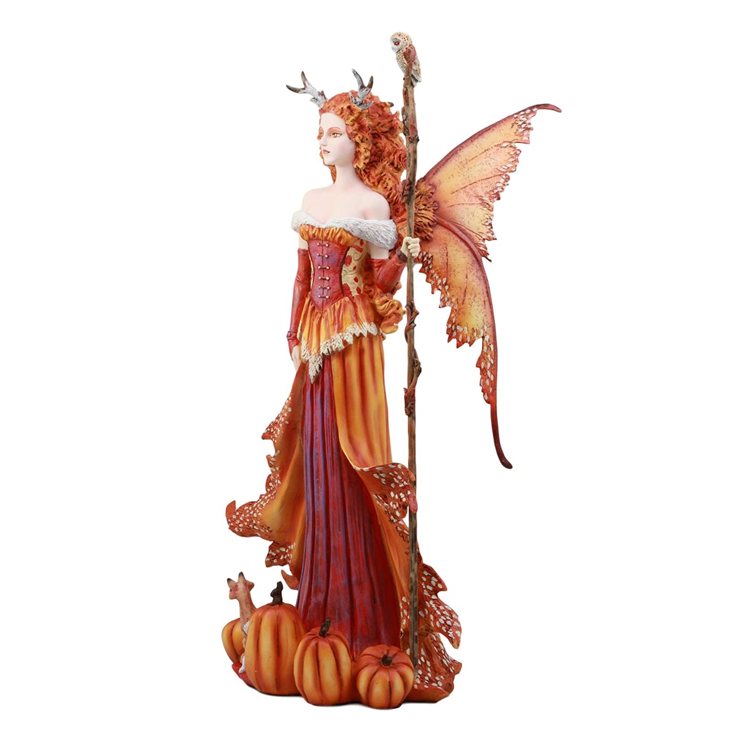Pumpkin Queen Fairy Figurine
