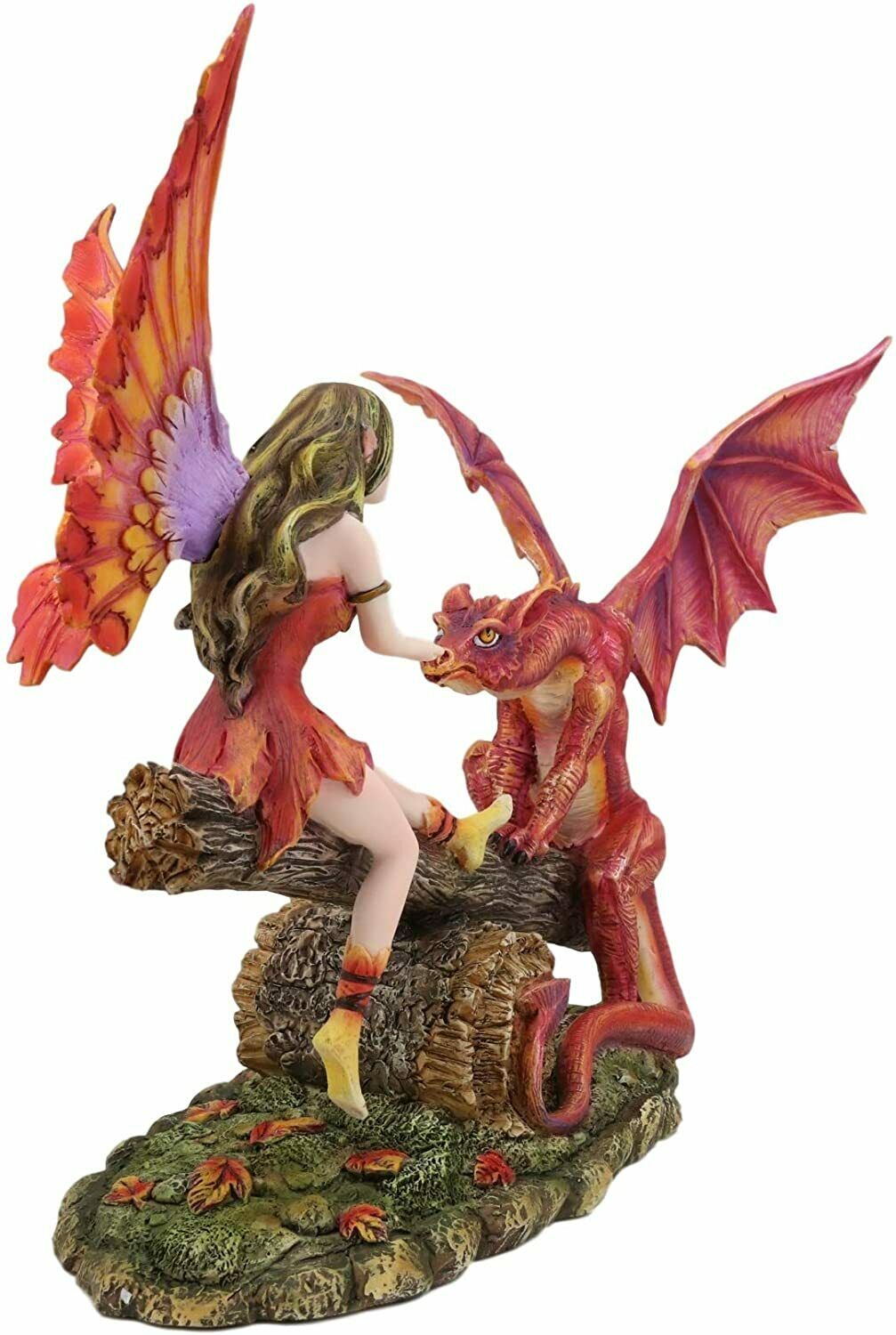 Seesaw Fire Fairy & Dragon Figurine