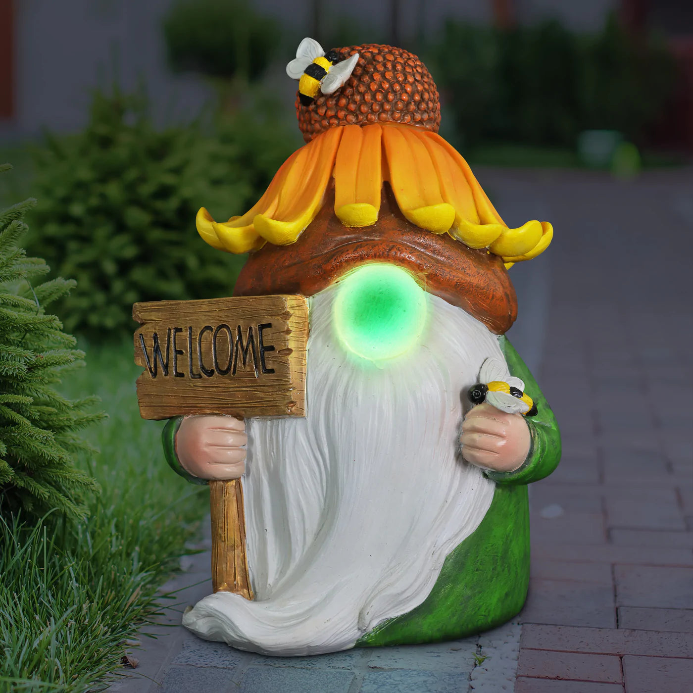 Sunflower Welcome Gnome