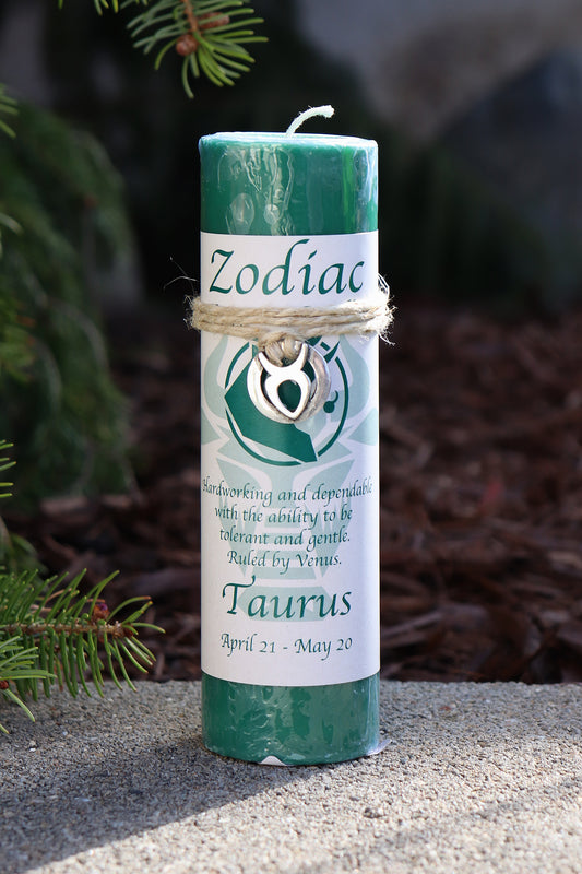 Taurus Zodiac Pendant Candle