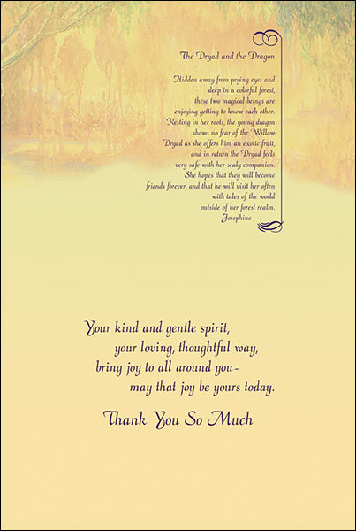 Thank You | They Dryad and the Dragon