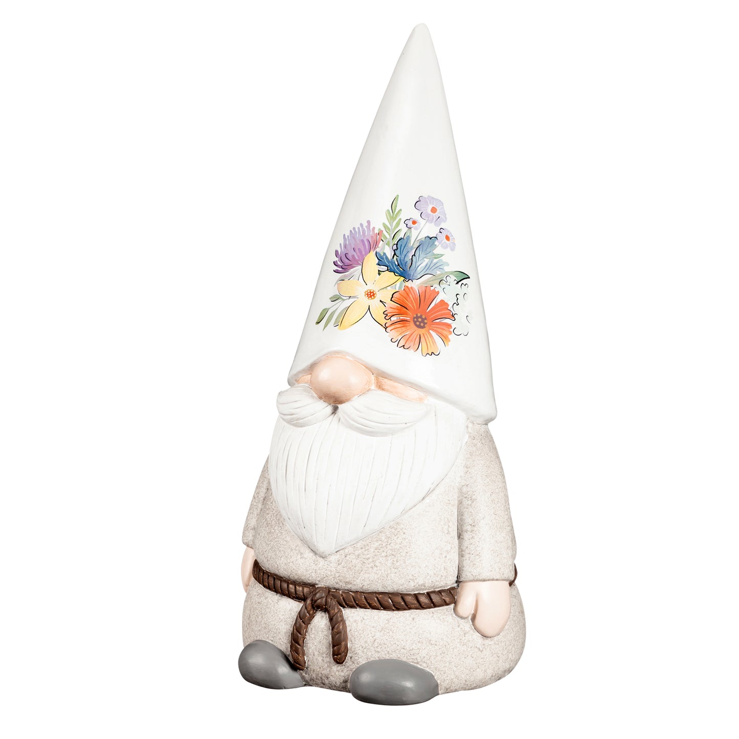 Terracotta Wildflower Garden Gnome