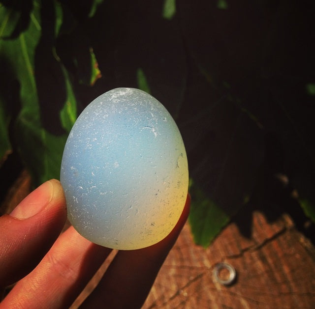 Magic Opalescent Glass Egg
